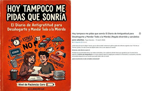 Libro Hoy tampoco me pidas que sonría